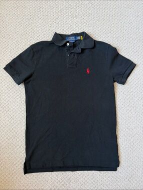 Polo by Ralph Lauren Black Polo with Red Logo